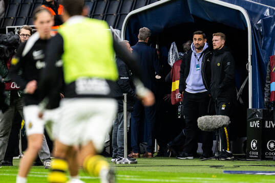AIKs Sotirios Papagiannopoulos och Elfsborgs tränare Oscar