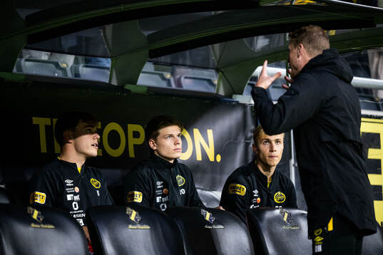 Elfsborgs Frode Aronsson, Gottfrid Rapp och Leo Östman och