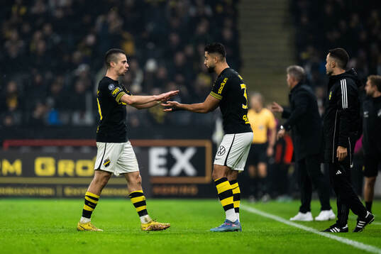 AIKs Dino Besirovic och Ahmad Faqa