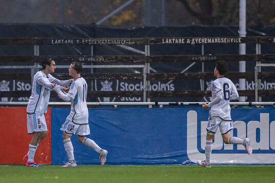 Djurgårdens Kevin Tadayon jublar