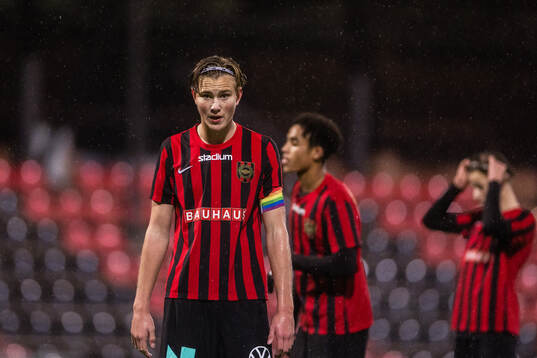 Brommapojkarnas Edgar Backteman deppar