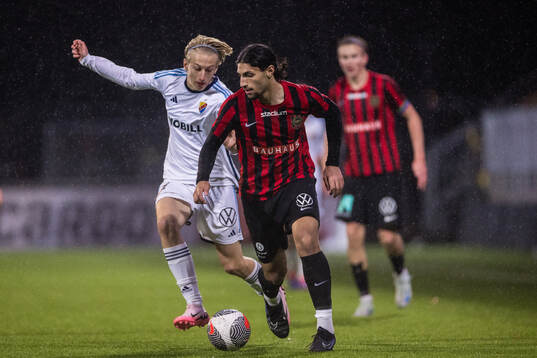 Djurgårdens Charlie Mörn och Brommapojkarnas Leart Krasniq