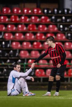 Djurgårdens Milian Jansson och Brommapojkarnas Alexander