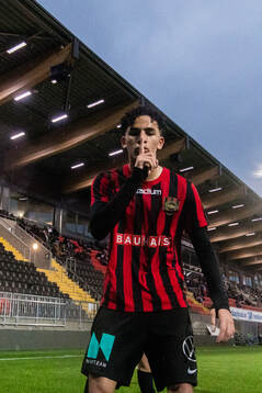 Brommapojkarnas Jonas El Mallah jublar