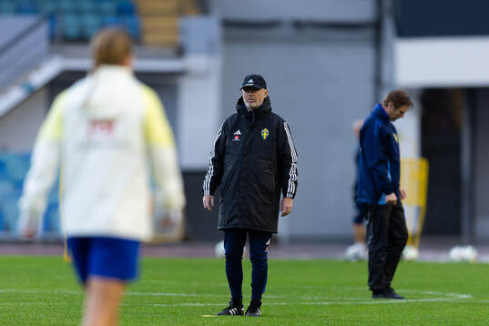 Head coach Peter Gerhardsson of the Swedish women's