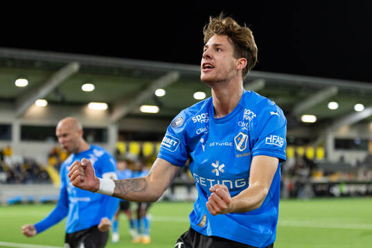 Halmstads Gabriel Wallentin jublar