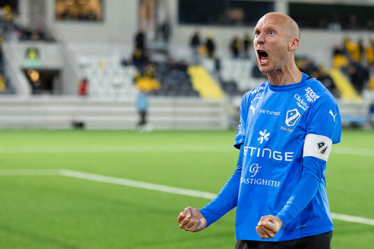 Halmstads Andreas Johansson jublar