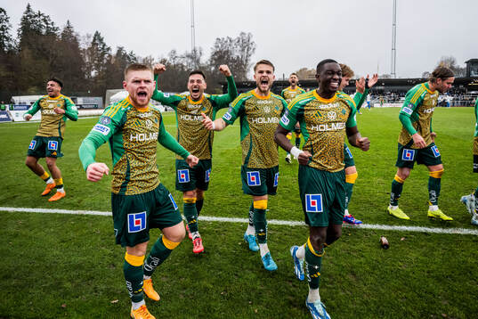 IFK Norrköpings Dino Salihovic, Moutaz Neffati och Amadeus