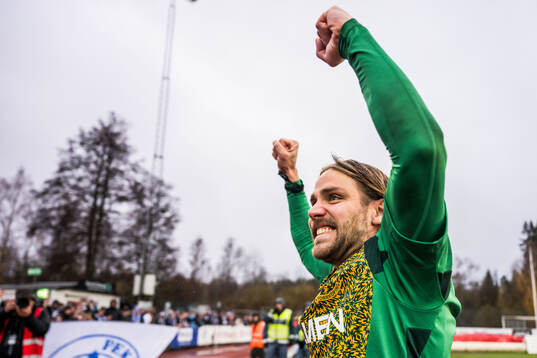 IFK Norrköpings Christoffer Nyman jublar