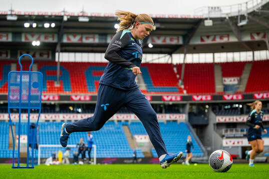 Signe Gaupset of the Norwegian women's national football