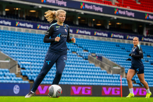 Justine Kielland of the Norwegian women's national football