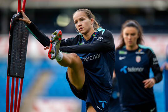Guro Reiten of the Norwegian women's national football team