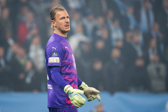 Malmö FFs målvakt Johan Dahlin