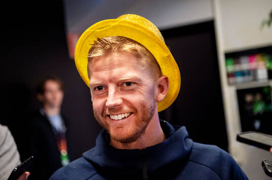 Malmö FFs Anders Christiansen på en pressträff