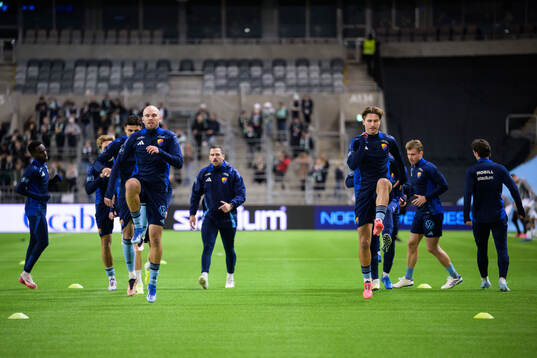Under fotbollsmatchen i Allsvenskan mellan Djurgården och