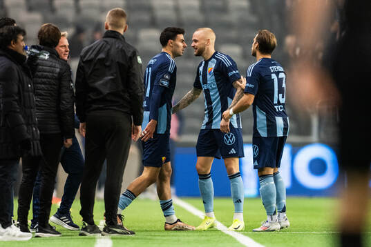 Djurgårdens Deniz Hummet jublar