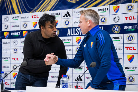 Västerås tränare Kalle Karlsson och Djurgårdens
