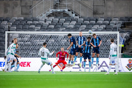 Djurgårdens Miro Tenho, Adam Ståhl, Gustav Wikheim och