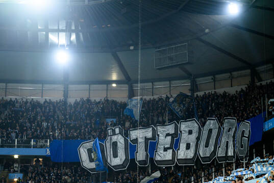 IFK Göteborgs supportrar med ett tifo