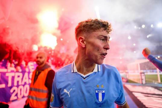 Malmö FFs Hugo Bolin jublar