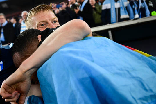 Malmö FFs Anders Christiansen jublar