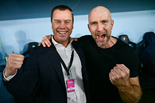 Malmö FFs sportchef Daniel Andersson och tränare Henrik