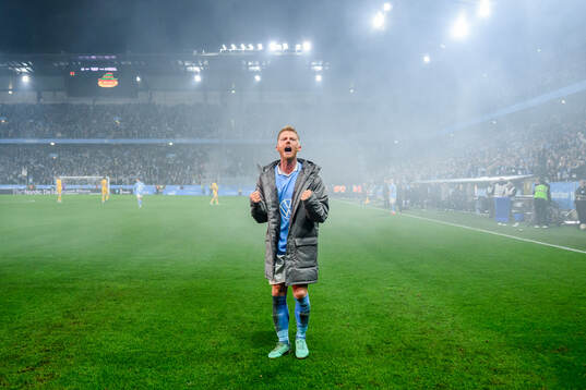 Malmö FFs Anders Christiansen jublar