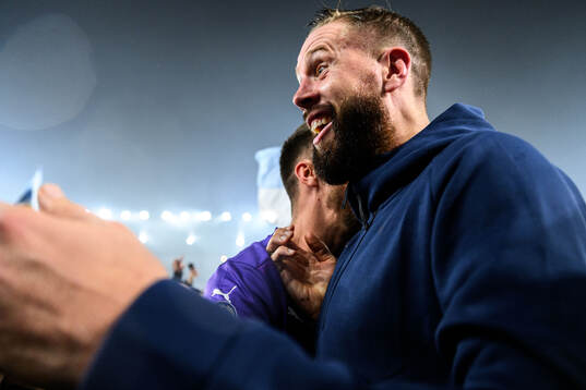 Malmö FFs Pontus Jansson jublar