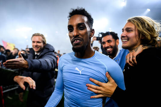 Malmö FFs Taha Ali jublar