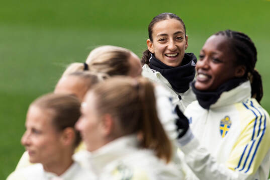 Rusul Rosa Kafaji of the Swedish women's national football
