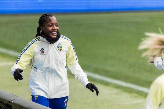 Evelyn Ijeh of the Swedish women's national football team