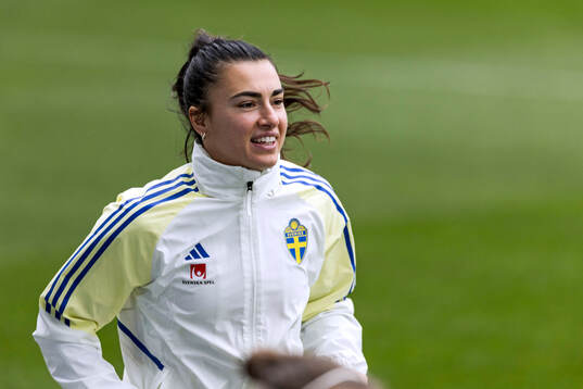 Zecira Musovic of the Swedish women's national football team