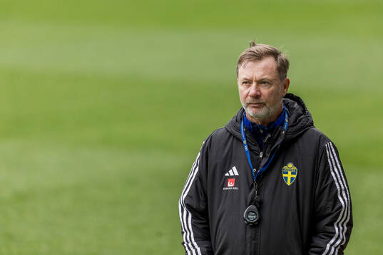 Head coach Peter Gerhardsson of the Swedish women's