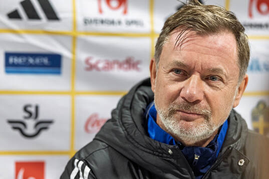 Head coach Peter Gerhardsson of the Swedish women's