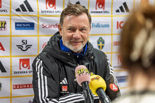 Head coach Peter Gerhardsson of the Swedish women's