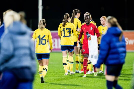 goalkeeper Angel Mukasa of Sweden