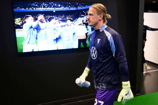 Malmö FFs målvakt Johan Dahlin