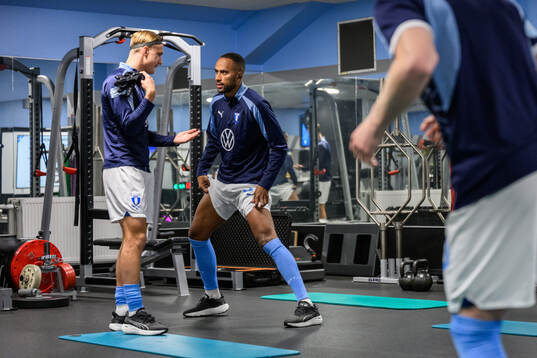 Malmö FFs Erik Botheim och Isaac Kiese Thelin