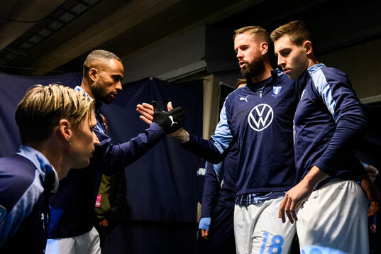 Malmö FFs Isaac Kiese Thelin, Pontus Jansson och Lasse