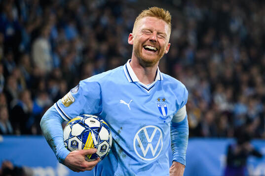 Malmö FFs Anders Christiansen reagerar