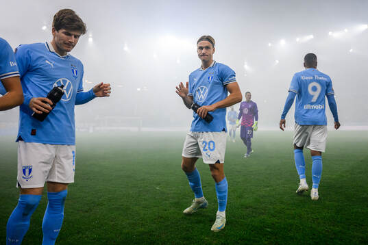 under fotbollsmatchen i Allsvenskan mellan Malmö FF och