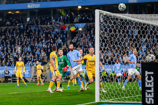 Malmö FFs Erik Botheim och Pontus Jansson