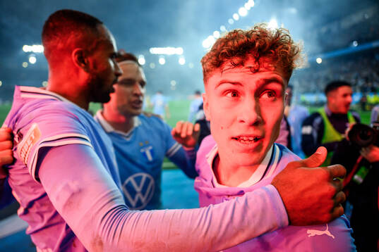 Malmö FFs Hugo Bolin jublar