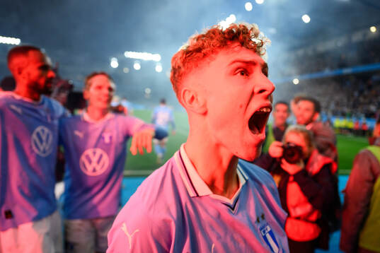 Malmö FFs Hugo Bolin jublar