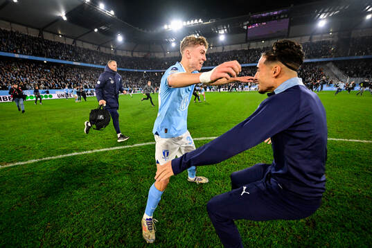 Malmö FFs Hugo Bolin jublar