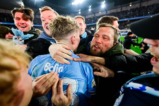 Malmö FFs Hugo Bolin jublar