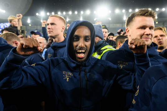 Malmö FFs Taha Ali jublar