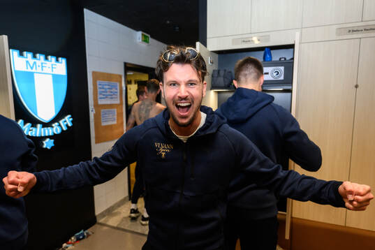 Malmö FFs Stefano Vecchia jublar
