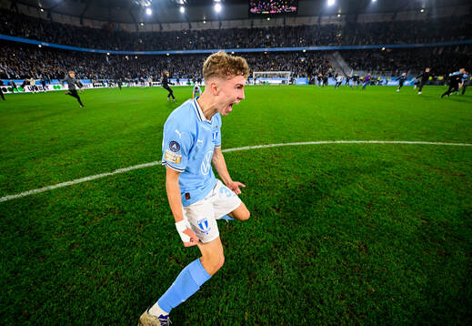 Malmö FFs Hugo Bolin jublar