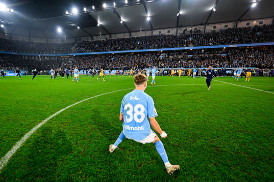 Malmö FFs Hugo Bolin jublar